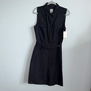 Halogen Blue Denim Sleeveless Midi Dress. Size 8